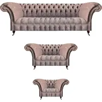 AEA Ensemble de canapés complet 4+2+1Canapés textiles Set Salon Meubles Chesterfield