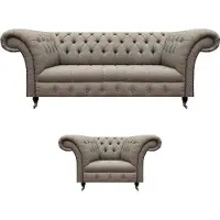 AEA Meubles modernes rembourrés Fauteuil avec canapé Canapé trois places complet