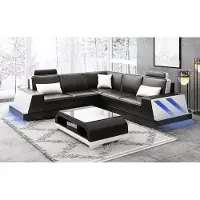 AEA Ledersofa Eckcouch Polstergarnitur Sofa Couch Eckgarnitur Wohnlandschaft Polster