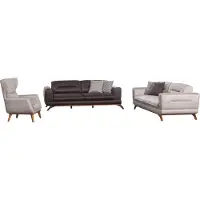 AEA Sofagarnitur 3+3+1 Sitzer Garnitur Luxus Sofagarnitur Sessel 3tlg