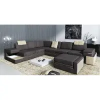 AEA Wohnlandschaft XXL Ecksofa mit USB Polster Sitz Garnitur Sofas Couchen Textil