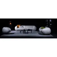 AEA Canapé trois places Fauteuil Meubles de salon modernes Coussin Canapé