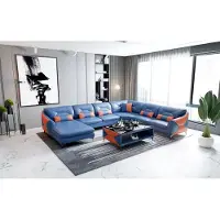 AEA Polster Wohnlandschaft Moderne Ecksofa Design Eckcouch Sofa Sitz Garnituren 2tlg