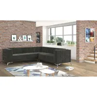 Xl Moebel Gmbh Wohnlandschaft Ecksofa L-Form Sofa Couch Design Couch Textil Modern Polster Grau