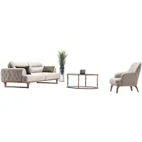 AEA Wohnlandschaft Sofa Set Sitzgruppe Lounge Polstergarnitur Sitzgruppe Couch 3+1