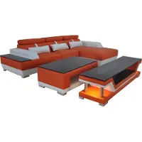 Xl Moebel Gmbh Ledersofa Wohnlandschaft Eck Garnitur Design Modern Sofa L-Form Chaise K5015D