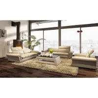 AEA Designer Sofagarnitur Polster Ledersofa Couch Set Kombination 3+2+1 Modern Sofa