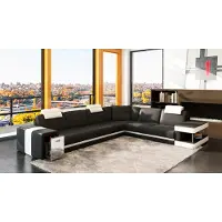 AEA Canapé en cuir Canapé Coussin Coin Assise Ensemble d'angle Séjour Paysage