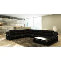 AEA Canapé d'angle Canapé en cuir Polster Wohnlandschaft Couch Eck Garniturur U Form EltmannS