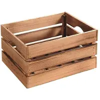 Merkloos Boîte de rangement en bois de pin, hauteur 150 mm