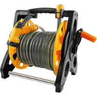 StarTech.com Bobine pour tuyau d'arrosage - Tuyau de 15 mètres - 7 motifs de pulvérisation - Pistolet de pulvérisation réglable - Portable - Rétracteur automatique