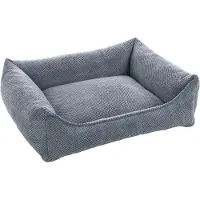 Flamingo – Coussin orthopédique pour chien, modèle Reno, rectangulaire, bleu clair, 80 cm | Qualité optimale