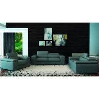 AEA Ledersofa Couch Wohnlandschaft Garnitur Design Modern Sofagarnitur 3+2+1 Sofas