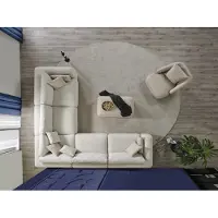 AEA Ecksofa L-Form Couch Wohnlandschaft Polster Bettfunktion Edle Möbel
