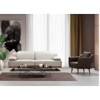 AEA Modernes Sofa-Set: 3-Sitzer Sofa und 1-Sitzer Sessel für Wohnzimmer