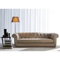 AEA Sofagarnitur Polster Couch Sofa Klassik Chesterfield 3 Sitzer Sofas Washington