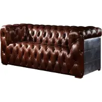 AEA 3-Sitzer Chesterfield Couch Polster Sofa Modern Aluminium Rückseite