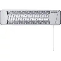 Stiebel Eltron Radiateur infrarouge IW 120, 1,2 kW, pour montage mural, sans fiche, 230V, radiateur à quartz salle de bain, 229339