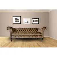 AEA Chesterfield Sofa Coussin Designer Canapés Garniture Tissu Tissu 5