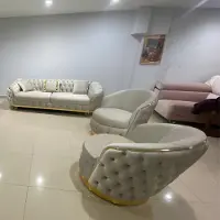 AEA Designer Wohnzimmer Set Besteht aus 3-Sitzer Sofa und 2x Sessel 3tlg.