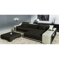 AEA Design Ecksofa Sofa Couch Polster Sitz Eck Garnitur Sofas Leder Themar BB