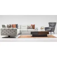 AEA Gruppe Ecksofa L-Form Polstersofa Stoffsofa Couch Grau Sessel Stoff