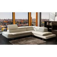 AEA Modernes Ecksofa Ledersofa L-Form Polster Designer Eckgarnitur Wohnlandschaft