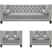 AEA Ensemble Designer Meubles Modernes Chesterfield Ensemble de Canapé 3 pièces Salon