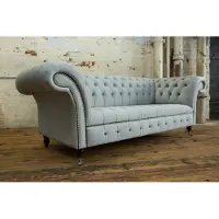 AEA Chesterfield Sofa Set 3+2 places velours Garniture Design Choix de couleur Garnitures