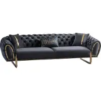 AEA Chesterfield Noir Canapé Moderne Canapé ouveau