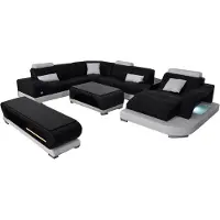 AEA Canapé Canapé rembourré Assise Coin Canapé moderne Forme en U Salon Garniture Nouveau