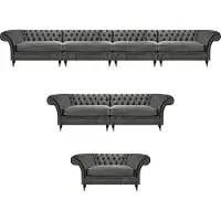 AEA Chesterfield Designer Ensemble de canapés en tissu Meubles de designer