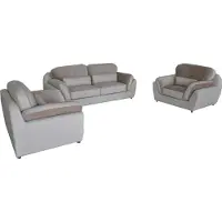 AEA Cuir synthétique Canapé Coussin Set Garniture Design Canapé Garniture 3+1+1 Fauteuil