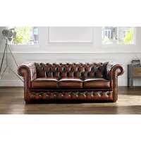 AEA Chesterfield Designer Style Antique Canapé Coussin Siège 3 Fauteuil Nouveau Garniture