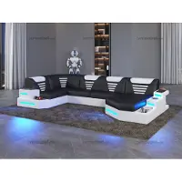Xl Moebel Gmbh Eck Sofa Couch Polster Ecke Leder Couchen Wohnlandschaft U-Form +LED