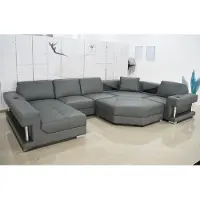 AEA Wohnlandschaft Ecksofa Couch Polster Sofa Leder Eck Garnituren Eckgarnitur