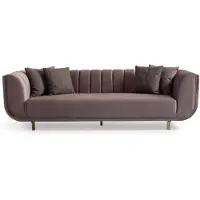 AEA Canapé moderne Canapé 3 places Canapé en tissu Lila 3 places Nouveau