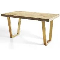 Alpi Möbel Table de Salle à Manger 140x240 cm, Table Extensible avec des Pieds Métalliques Robustes, Collection Loft Trapez, Artisan