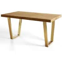 Alpi Möbel Table de Salle à Manger 140x240 cm, Table Extensible avec des Pieds Métalliques Robustes, Collection Loft Trapez, Lancelot