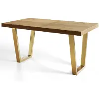 Alpi Möbel Table de Salle à Manger 180x280 cm, Table Extensible avec des Pieds Métalliques Robustes, Collection Loft Trapez, Craft