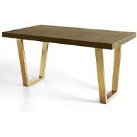 Alpi Möbel Table de Salle à Manger 160x260 cm, Table Extensible avec des Pieds Métalliques Robustes, Collection Loft Trapez, Lefkas
