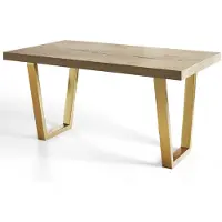 Alpi Möbel Table de Salle à Manger 180x280 cm, Table Extensible avec des Pieds Métalliques Robustes, Collection Loft Trapez, Halifax