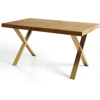 Alpi Möbel Table de Salle à Manger 160x90 cm, Table Cuisine avec des Pieds Métalliques Robustes, Collection Loft X, Lancelot