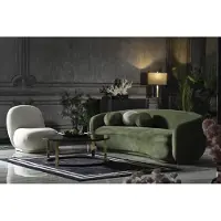 Xl Moebel Gmbh Ensemble Canapé Tissu Canapé Moderne Set 2pcs Vert Canapé