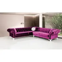 Xl Moebel Gmbh Ecksofa Ledersofa Sofa Polster Eck Couch Garnitur Sitz Design Pink Chesterfield