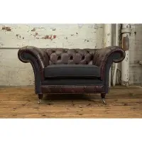 AEA Fauteuil 1 place Relax Coussin TV Chesterfield Textile Canapé Canapé Cuir Nouveau