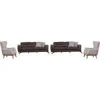 AEA Sofagarnitur für das Wohnzimmer zwei dreisitzige Sofas und zwei Sessel