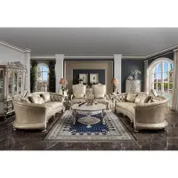 AEA Ensemble de canapés Table basse Table d'appoint Paysage de salon Canapé Coussin 5pcs. Set Nouveau