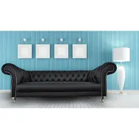 AEA Chesterfield Sofa Coussin Designer Canapés Garniture Tissu Tissu 19