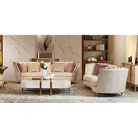 AEA Komplett Set Sofagarnitur 4+4 Sitzer Designer Wohnlandschaft 2 tlg. Gruppe Sofa